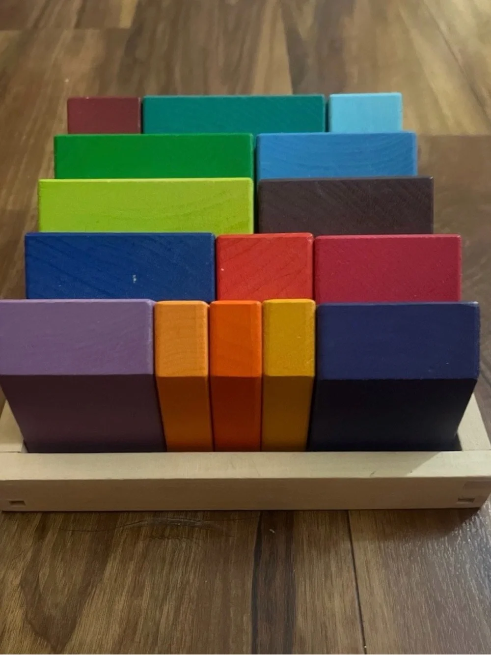 Montessori Wooden House/Building Block Puzzle Toy